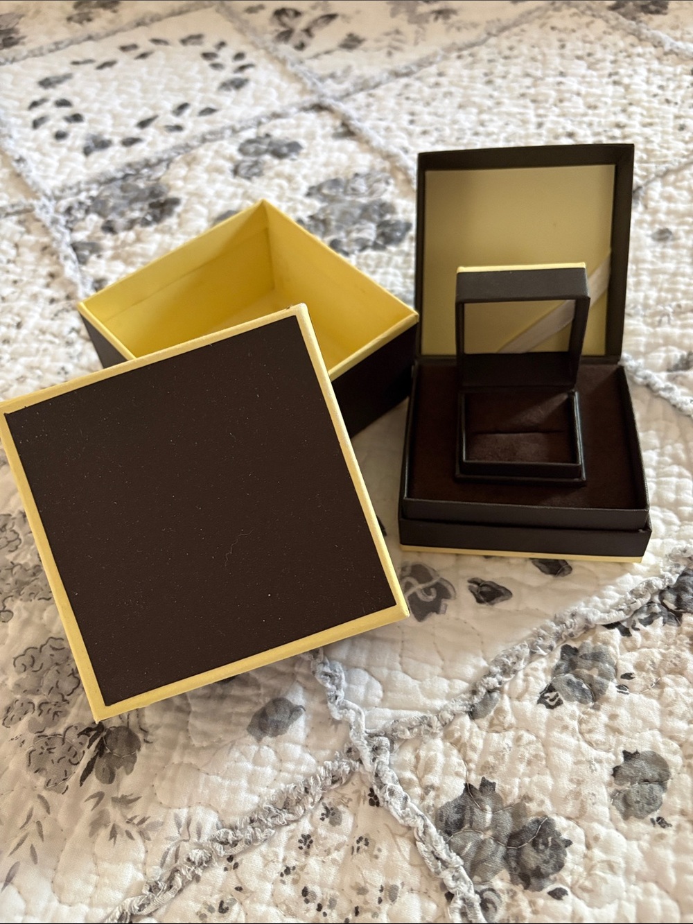 Brown and Yellow Jewelry Box - Gift Presentation